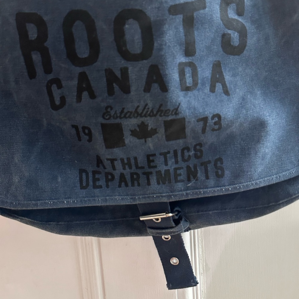 Roots Denim Canvas Crossbody Bag